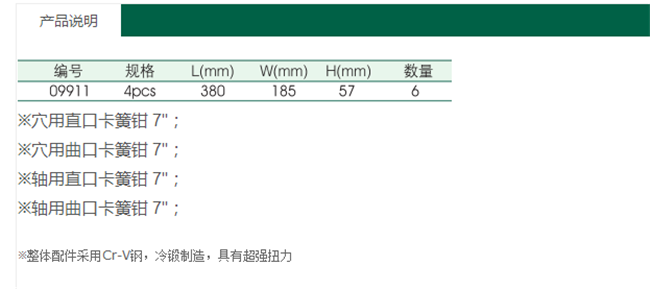 產(chǎn)品說明